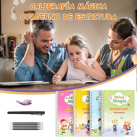 Kit x 4 cuadernos mágicos reutilizable