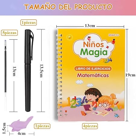 Kit x 4 cuadernos mágicos reutilizable