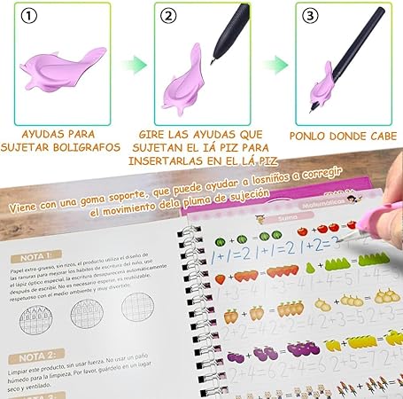 Kit x 4 cuadernos mágicos reutilizable