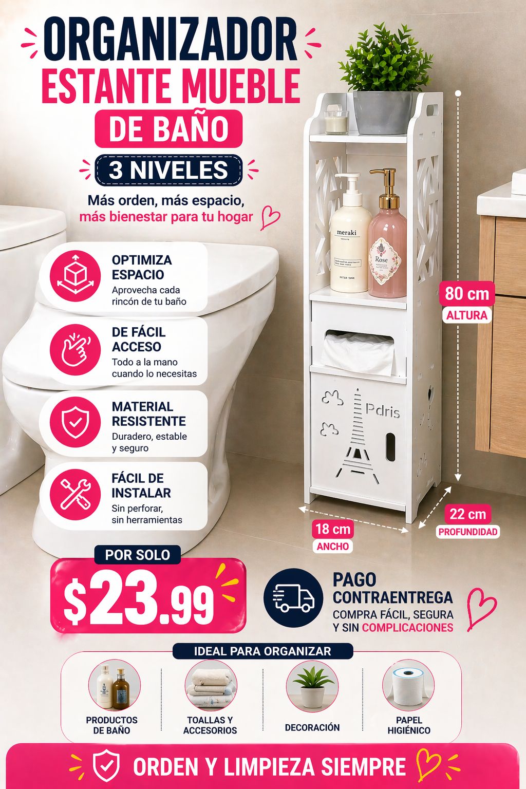 Organizador Estante Mueble Baño