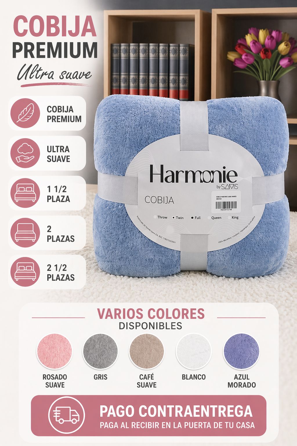 Cobija Premium Harmonie Varios Tamaños